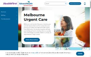 Health First AdventHealth Centra Care Melbourne website