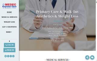Medec Medical Care of Melbourne website