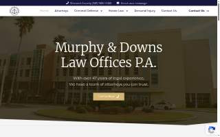 Murphy & Downs Law Offices, P.A. website