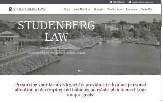 Studenberg Law website