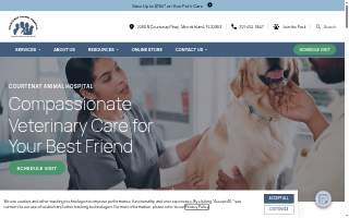 Courtenay Animal Hospital website