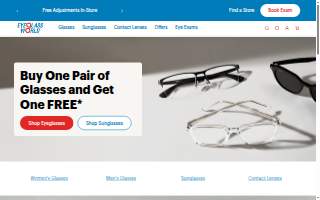 Eyeglass World of Lexington website
