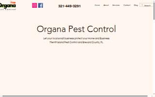 Organa Pest Control website
