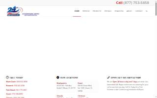 24 Hour Air Service Inc website