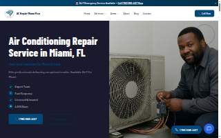 AC Repair Miami Pros website