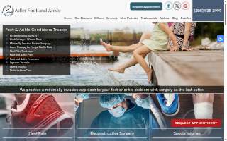 Adler Foot and Ankle of Miami Gardens website
