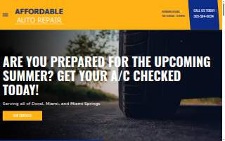 Affordable Auto Repair website