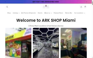 Ark Smoke Shop Biscayne - Nature Bar & Lounge website