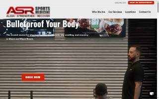 ASR Sports Medicine Miami Beach website
