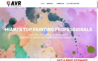 AVR Painting Services website