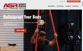 ASR Sports Medicine Miami Beach website