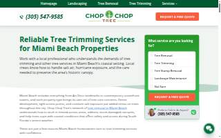 Chop Chop Tree website