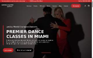 Dance Flow Miami website