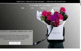 Fleurs De La Mer website