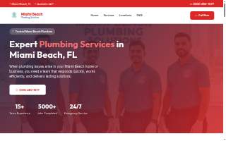 Miami Beach Plumbing Solutions website