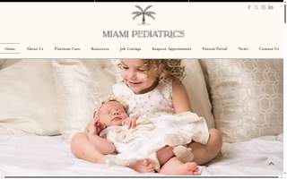 Miami Pediatrics of Miami Beach website