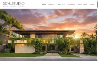 SDH Studio Architecture and Interior Design of Miami website
