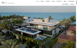 Treo Construction website