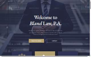 Bland Law, PA. website