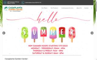 Casaplanta Garden Center of Miami website