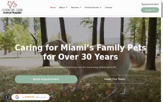 Country Club Animal Hospital website