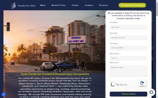 County Line Chiropractic of Miami website