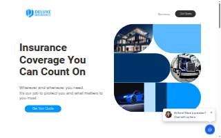 Deluxe Insurance Agency Inc website