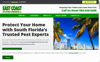 East Coast Pest Control website
