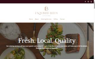 Exquisite Bites Catering website
