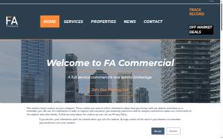 FA Commercial website