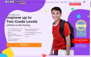 Levy Learning Center website