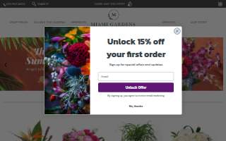 Miami Gardens Florist of Aventura by South Florals website