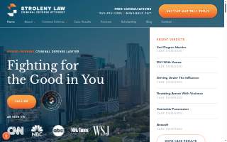 Stroleny Law: Criminal Defense Attorney of Miami Gardens website