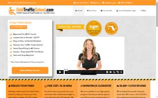 Gold Traffic School website