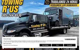 Grúas Towing R'Us website