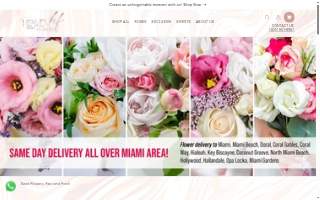 Heaven Flowers Miami website