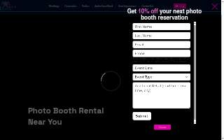 MIA Mirror Booth website