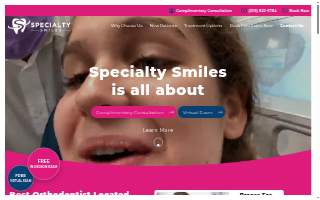 Specialty Smiles Orthodontists, Miami Lakes Braces & Invisalign website