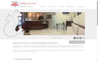 Links of Love Veterinary Clinic website