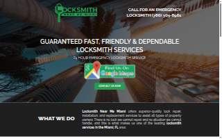 Locksmith Near Me Miami website