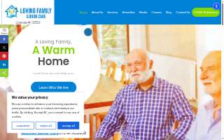 Loving family senior care website