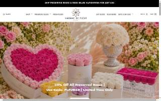 Madame De Fleur Flower Boutique website