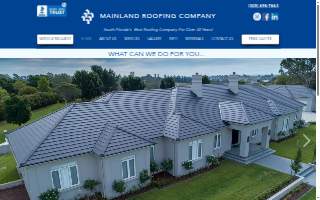 Mainland Roofing Company of Miami website