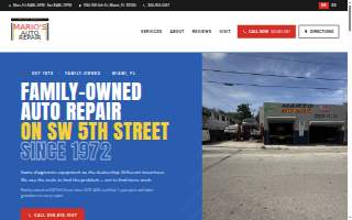 Mario's Auto Repair website