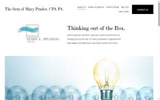 Mary E Prados CPA PA website