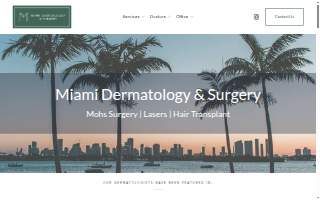 Miami Center for Dermatology website