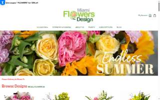 Miami Flowers Design website