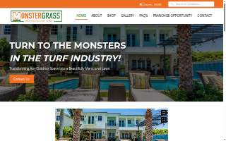 Monster Grass and Artificial Turf Installers website