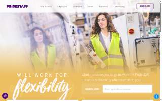 PrideStaff website