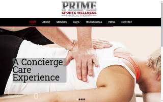 Prime Sports Wellness Physical Therapy, PT website